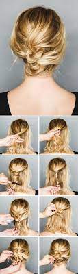Tuto coiffure pour la rentrée ★ tresses faciles pour tous les jours, cheveux mi long. Chignon Bas Facile A Faire A La Maison A Moins De 5 Minutes