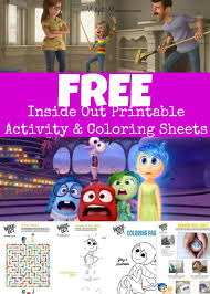Free Inside Out Printable Activity Sheets Coloring Pages Crafts Inside Out Coloring Pages Printable Activities Inside Out Party Ideas