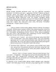 Doc Perbandingan Akhlak Islam Dengan Moral Alfateh 292 Academia Edu