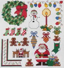 mini christmas cross stitch chart p17079 purple kitty