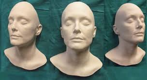 LIFE CAST MASK JULIANNE MOORE LIFEMASK LIFECAST FACE HEAD PLASTER ART  SCULPTURE
