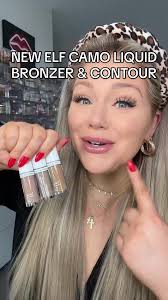 New elf camo liquid bronzer & contour #makeup #beauty #contour #bronzer  #elf #elfcosmetics #elfcamobronzer #elfcamocontour