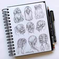 Drawing Hairstyles For Your Characters Drawing On Demand Fashion Drawing Sketches How To Draw Hair Sketches