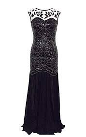 Fayesmiling Women S 1920s Lace Chiffon Mermaid Tail Sequin Dress Great Gatsby Small S 4 6 M 8 10 L 12 14 Xl Maxi Dress Evening Dresses Gorgeous Prom Dresses