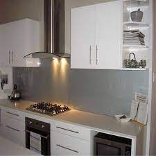 For many, a tile splashback with simple white subway tiles gets the job done just fine. Luxury American Solid Wood Modern Kitchen Cabinets In 2021 Kitchen Splashback Designs Kitchen Design White Kitchen Design