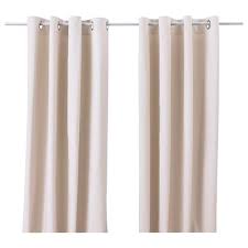 Merete Room Darkening Curtains 1 Pair Bleached White 57x98 Ikea Curtains With Blinds Curtains Room Darkening Curtains