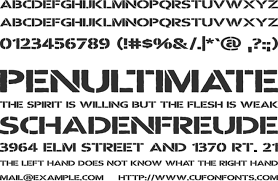 This logo image consists only of simple geometric shapes or text. Warzone Stencil Font Download Free For Desktop Webfont