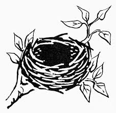 Simple Bird S Nest Illustration Birds Nest Image Bird Nest Bird Drawings