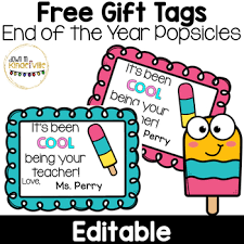 Encourage reading by awarding students for reading a certain number of books. Free End Of Year Gift Tags Worksheets Teaching Resources Tpt
