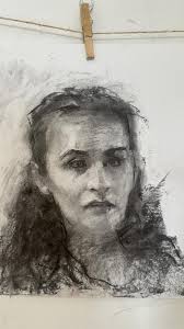 I had so much fun drawing these beautiful faces in France. Tried to do one  a day for a week for 30 min. One is in oil. I love portraits!!! Charcoal