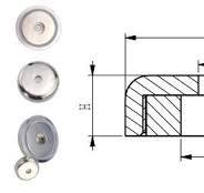 Counter Bore Neodymium Magnetic Cup Assemblies