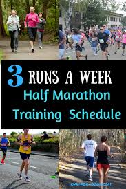 3 Day A Week Half Marathon Training Schedule Run For Good Half Marathon Training Schedule Marathon Training Schedule Half Marathon Training Plan