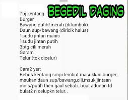 Begedil Daging Savoury Dishes Malaysian Food Rice Recipes