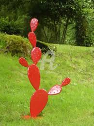 Cactus gardens, travel kits, souvenirs, planters, mini these magnificent cactus gardens feature individually selected design layouts by our nursery artists. Sculptures Cactus Art Metal Sculpture By Zanzih Artmajeur