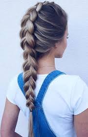 Braided Hairstyle One Long Braid Hair Styles Medium Hair Styles Braided Hairstyles