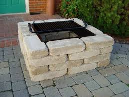 A square fire pit uses rectangular blocks and can be constructed in a variety of patterns with blocks of different shapes and sizes. Diy Outdoor Fireplace For Back Yard