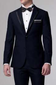 Essential Midnight Navy Blue Tuxedo With Trim With Blue Tuxedos Custom Suits Men Slim Fit Suits