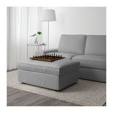 Kivik Ottoman With Storage Orrsta Light Gray Ikea Storage Footstool Storage Ottoman Ottoman