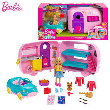 Jugar a barbie bedroom decoration. Conjunto De Juegos De La Serie De Coches De Camping Con Barbie Chelsea Autentica Casa De Coche Para Cachorro De Muneca Juguetes Transformables Para Ninas Regalo Para Chico Brinquedos Munecas Aliexpress