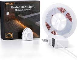 Under bed lighting motion sensor. Amazon Com Under Bed Light Willed Dimmable Motion Activated Bed Light 5ft Led Strip With Motion Sensor And Power Adapter Bedroom Night Light Amber For Baby Crib Bedside Stairs Cabinet And Bathroom Home