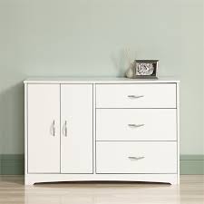 Dressers and chest of drawers. Sauder Beginnings Engineered Wood 3 Drawer Bedroom Dresser In Soft White 422801