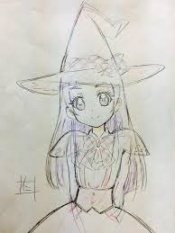 Dessin Sorciere Par Aleos696 Au Crayon De Couleur Dessin Sorciere Dessin Halloween Dessin