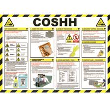 Coshh Poster Wall Chart Safety Posters Poster Wall Chart