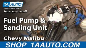 How To Replace Fuel Pump Sending Unit Module 00 03 Chevy Malibu Youtube