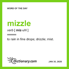 Mizzle Word Of The Day January 30 2020 In 2020 Old English Words Word Of The Day Words