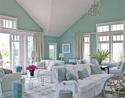 Blue As The Ocean Coastal Living Rooms Blue Living Room Paint Colors For Living Room