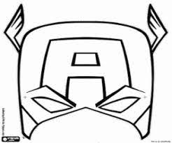captain america mask coloring page printable game pages coloriage schnewittschen