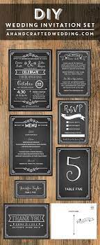Printable Rustic Chalkboard Wedding Invitation Set Wedding Invitation Templates Rustic Free Wedding Invitation Templates Chalkboard Wedding Invitations