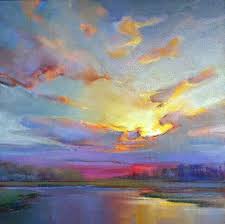 Gorgeous Play Of Light And Color Landscape Art Art Sky Painting
