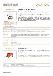 elocmeter 142 145 dust tape test kit allows assessment of