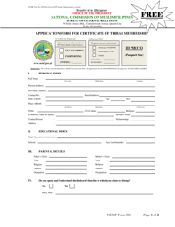 It is attached to the department of social welfare and development. Ncip Certification Fill Online Printable Fillable Blank Pdffiller