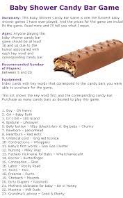 Baby Shower Candy Bar Game This Was Such A Cute Game After Looking Up Several Posts About Thi Baby Shower Candy Bar Game Baby Shower Candy Baby Shower Funny