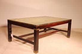 Repurposed wood coffee table with 8 x 2 vintage black cast iron swivel caster 3: Vintage Coffee Table With World Map For Sale At Pamono