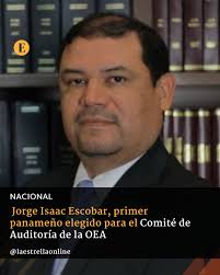 ✓ En el 55º periodo ordinario de sesiones de la Asamblea General de la OEA  🌎, fue elegido el panameño Jorge Isaac Escobar como miembro del Comité de  Auditoría para el periodo