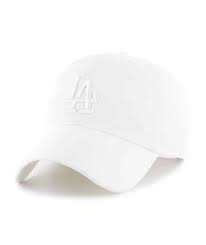 Los Angeles Dodgers 47 Brand All White Clean Up Adjustable Hat La Dodgers Hat 47 Brand Dodgers