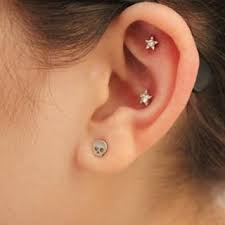 maria tash on instagram skulls stars conch tash rook done with the medium and the small diamond star tas types of ear piercings conch jewelry diamond star