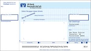 Wir verbinden modernes banking mit genossenschaftlichen werten. 400707kms Sepa Verrechnungsscheck Mit Seitentalon Links