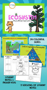Ecosystem Powerpoint And Notes Ecosystems Interactive Science Notebook Learning Science