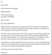 Here are our useful tips and sample letter for vacation leave. 28 Free Leave Of Absence Request Letter Templates Samples