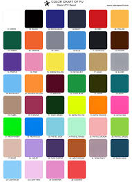 Color Chart Of Pu For Stars Heat Transfer Vinyl