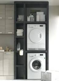 Colonne Lave Linge Seche Linge Meuble Lave Linge Seche Linge Meuble Dessus De Machine A Laver En 2020 Armoires De Buanderie Design Buanderie Buanderies