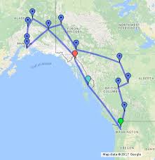 Whether you're looking for an alaskan state map to plan your trip or a detailed town alaska activity map. Road Trip To Alaska Google My Maps
