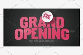 Maybe you would like to learn more about one of these? Grand Opening Or Re Opening Vector Grand Opening Banner Advertising Template Design