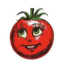 Cute Tomato Vinyl Sticker