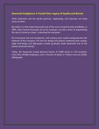 The specialty foods segment is expected to show a decline in yoy sales and earnings—led by the sale of the diamond crystal brands business. Swarovski Sunglasses The Shades Hut Theshadeshut Wl Flip Pdf Online Pubhtml5
