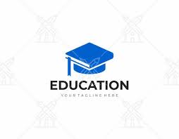 Bachelor Hat And Book Logo Design Graduation Hat Vector Design Education Logotype Book Logo Book Logo Design Logo Design